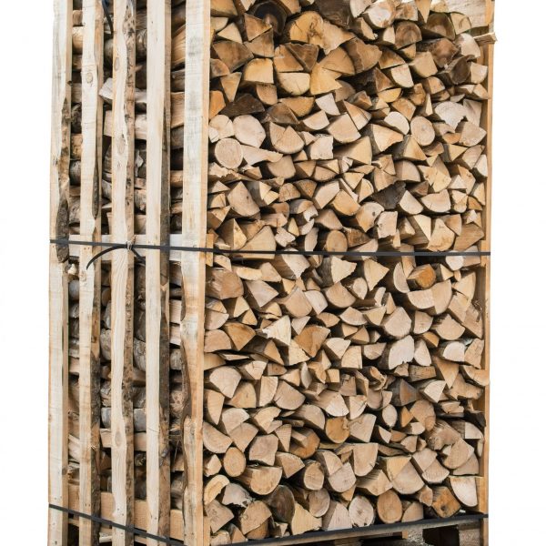 LE BOUSCATIER Box 3 stères 30cm bois de chauffage sec - palette de bois coupé fendu de 2,1m3 chêne / hêtre : chataigniers