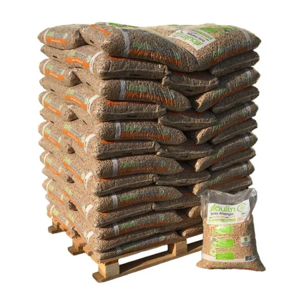 MOULIN BOIS ENERGIE Palette de 65 sacs de 15 kg soit 975 kg