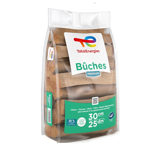 Total Energies Bûches Premium - 25cm – 1 palette (868 kg)